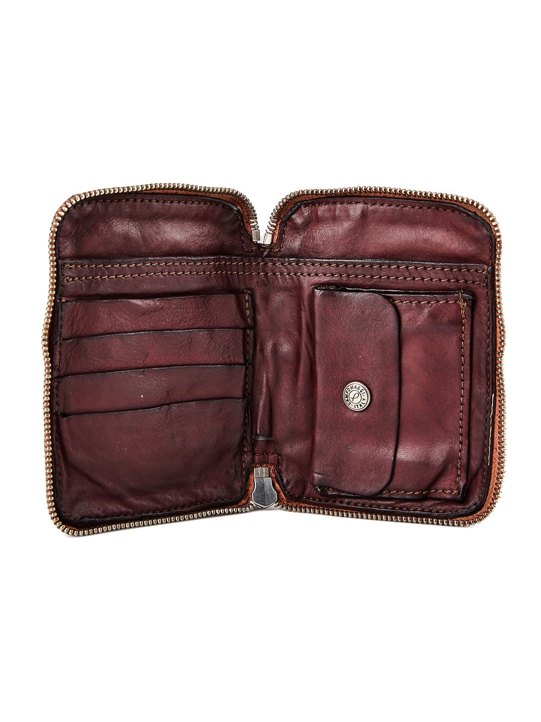 Campomaggi Tosca Portafoglio Protezione RFID Vera Pelle 13 cm