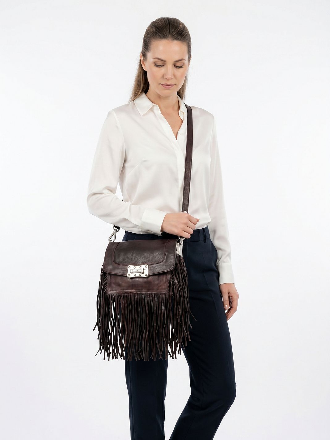Campomaggi Agnese Borsa a tracolla S Vera Pelle 20 cm Campomaggi Agnese Borsa a tracolla S Vera Pelle 20 cm