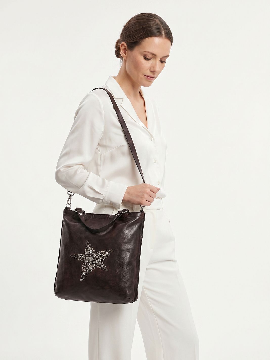 Campomaggi Renata Borsa a spalla Vera Pelle 31 cm Campomaggi Renata Borsa a spalla Vera Pelle 31 cm