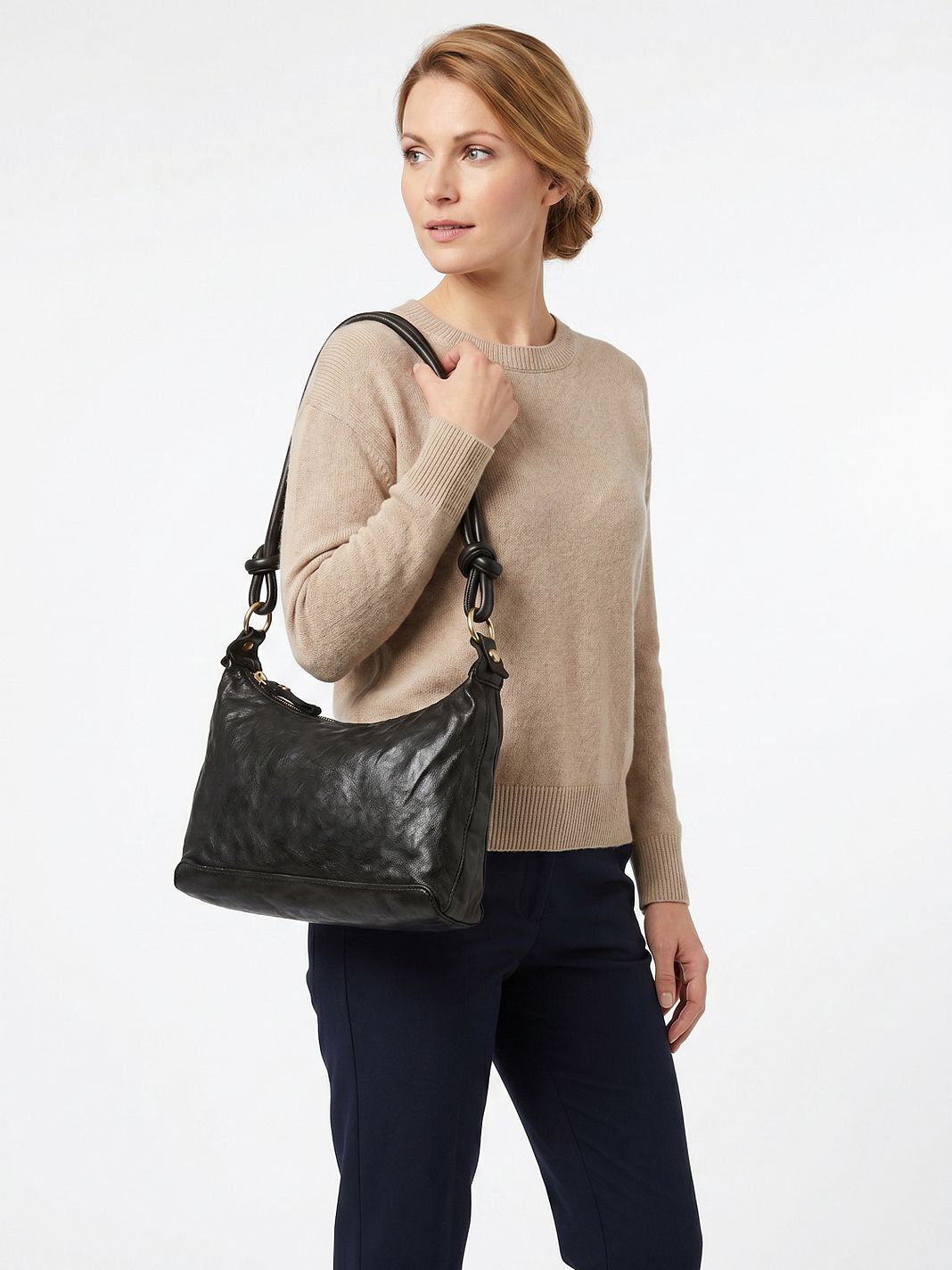 Campomaggi Vittoria Borsa a spalla M Vera Pelle 25 cm