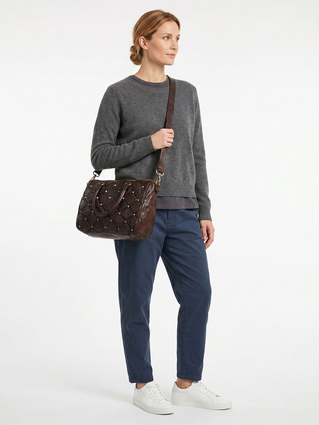 Campomaggi Ricciarda Borsa a spalla L Vera Pelle 35 cm Campomaggi Ricciarda Borsa a spalla L Vera Pelle 35 cm