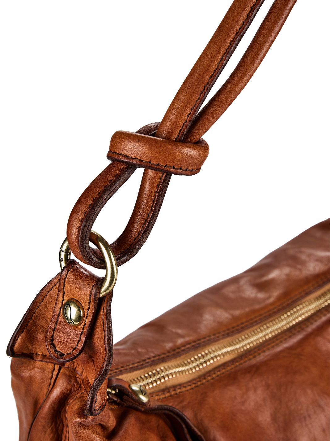 Campomaggi Vittoria Borsa a spalla L Vera Pelle 40 cm