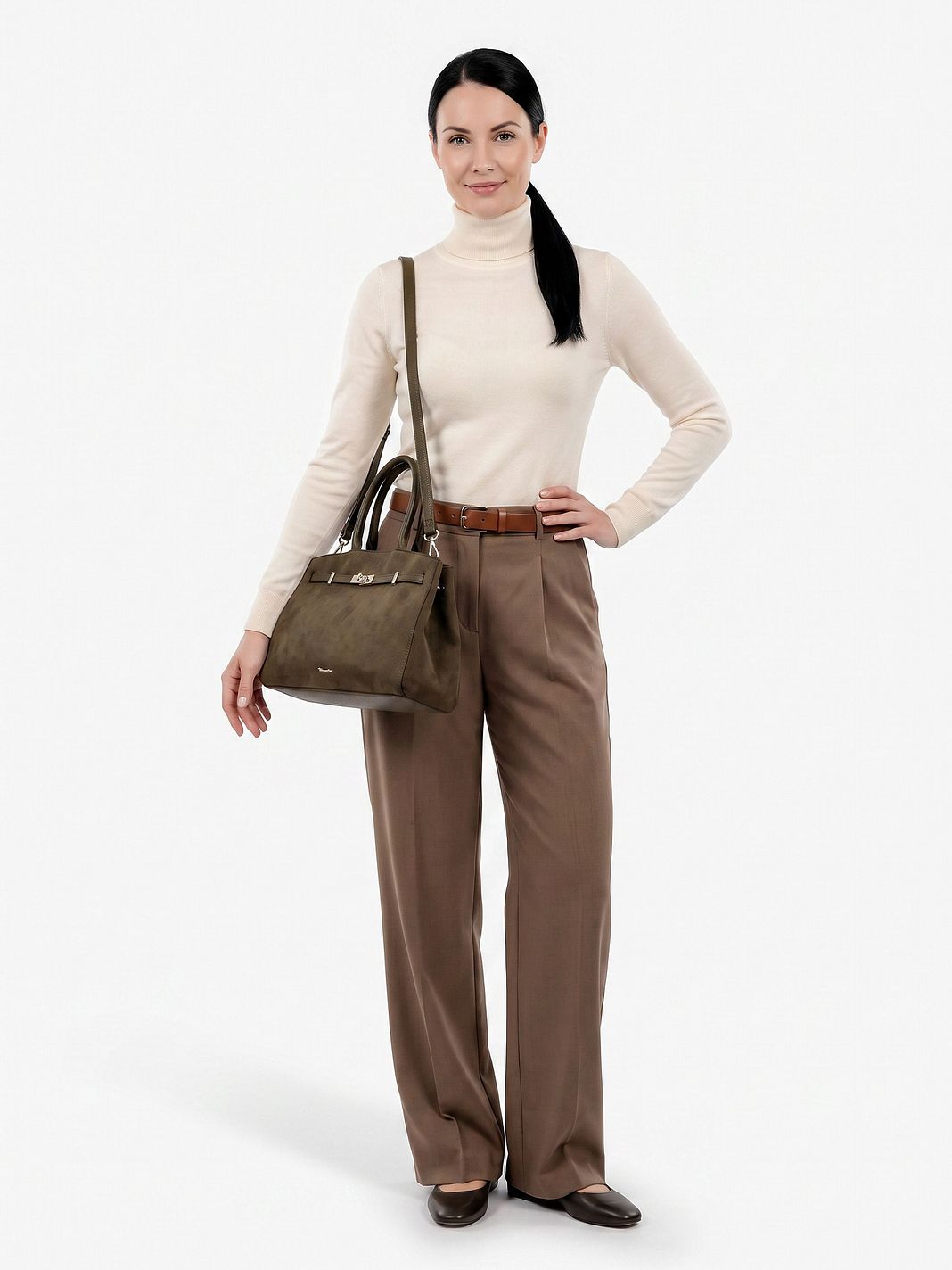 Tamaris TAS Martina Bolsa de hombro Piel natural 40 cm