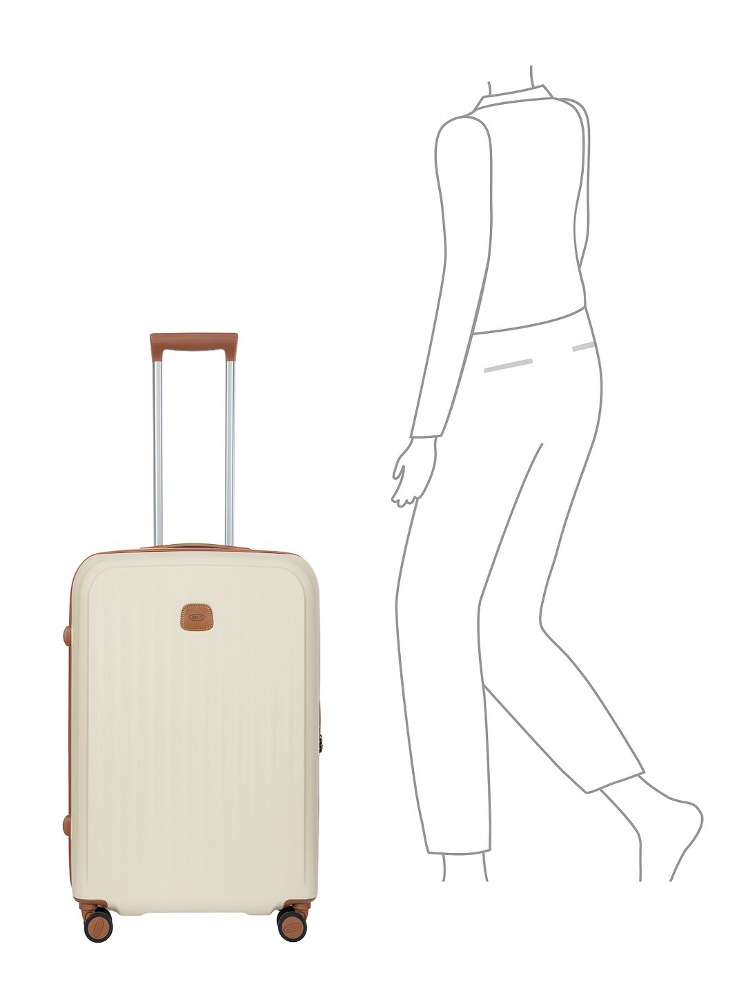 Bric's Taormina 4 ruedas Trolley M 69 cm Con asa expansible