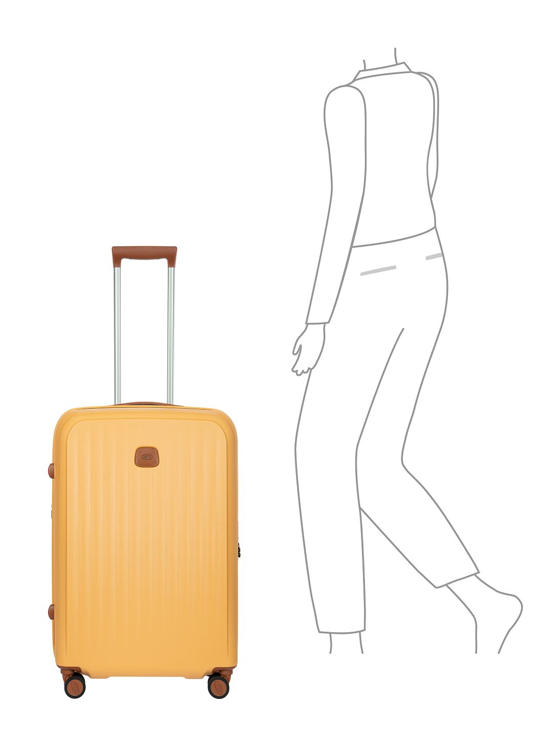 Bric's Taormina 4 ruote Carrello M 69 cm espandibile Bric's Taormina 4 ruote Carrello M 69 cm espandibile