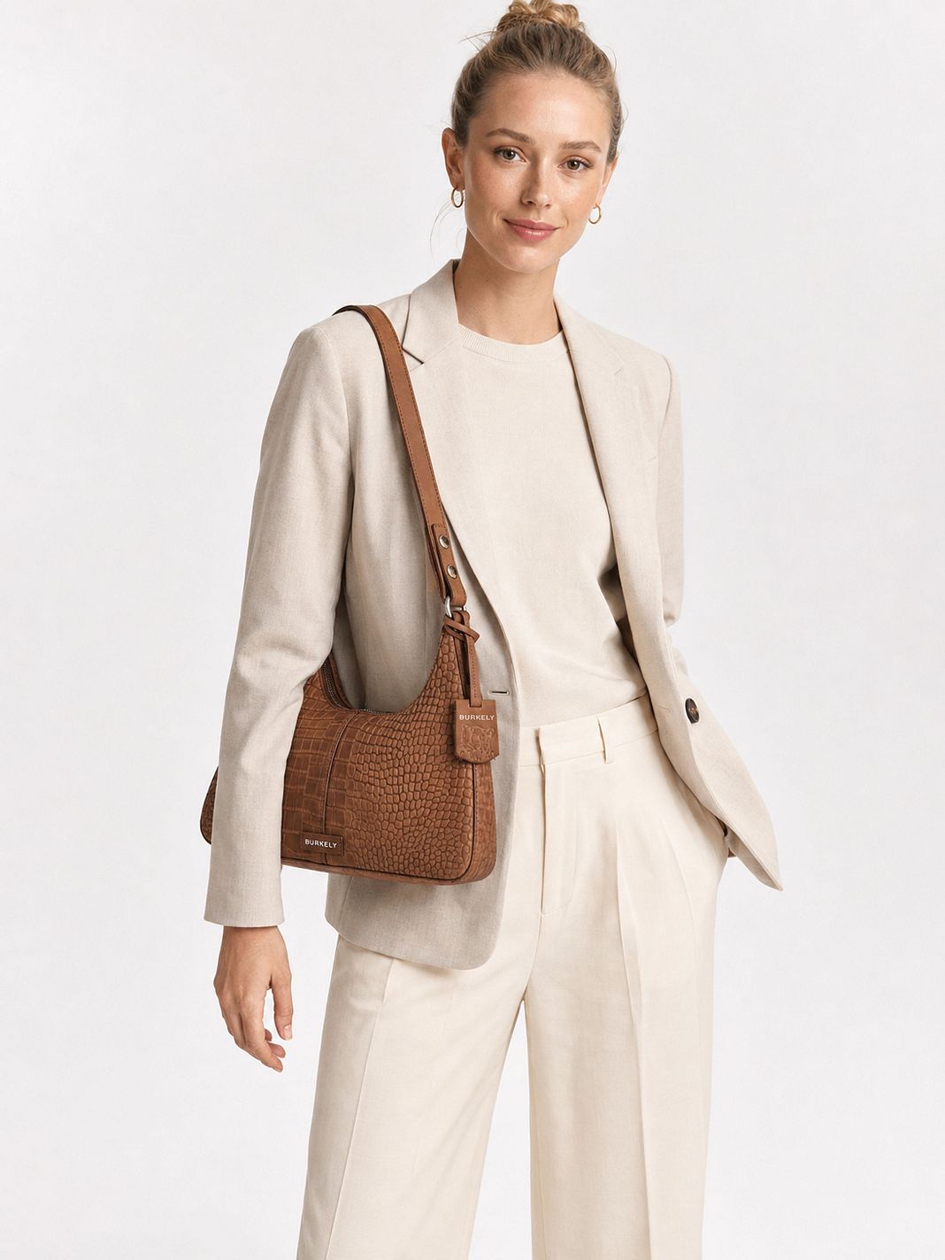 Burkely Cool Colbie Borsa a spalla Vera Pelle 33 cm