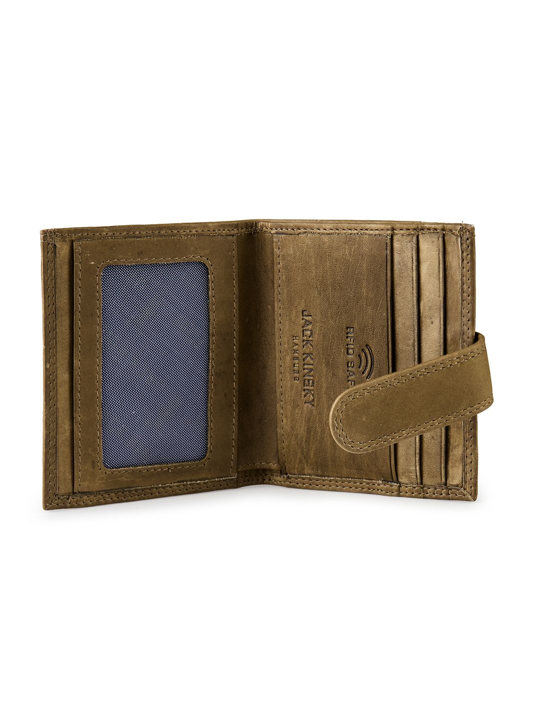 Jack Kinsky Aruba Portafoglio Protezione RFID Vera Pelle 10 cm