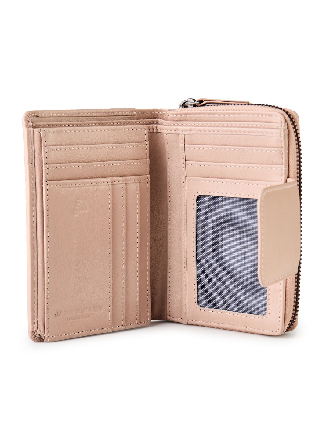 Jack Kinsky Livorno 511 Portafoglio Protezione RFID Vera Pelle 14 cm