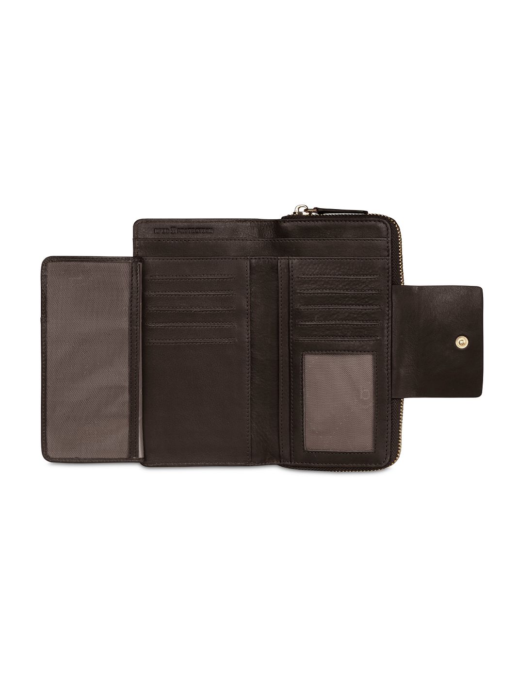 bugatti Fabia Portafoglio Protezione RFID Vera Pelle 18 cm