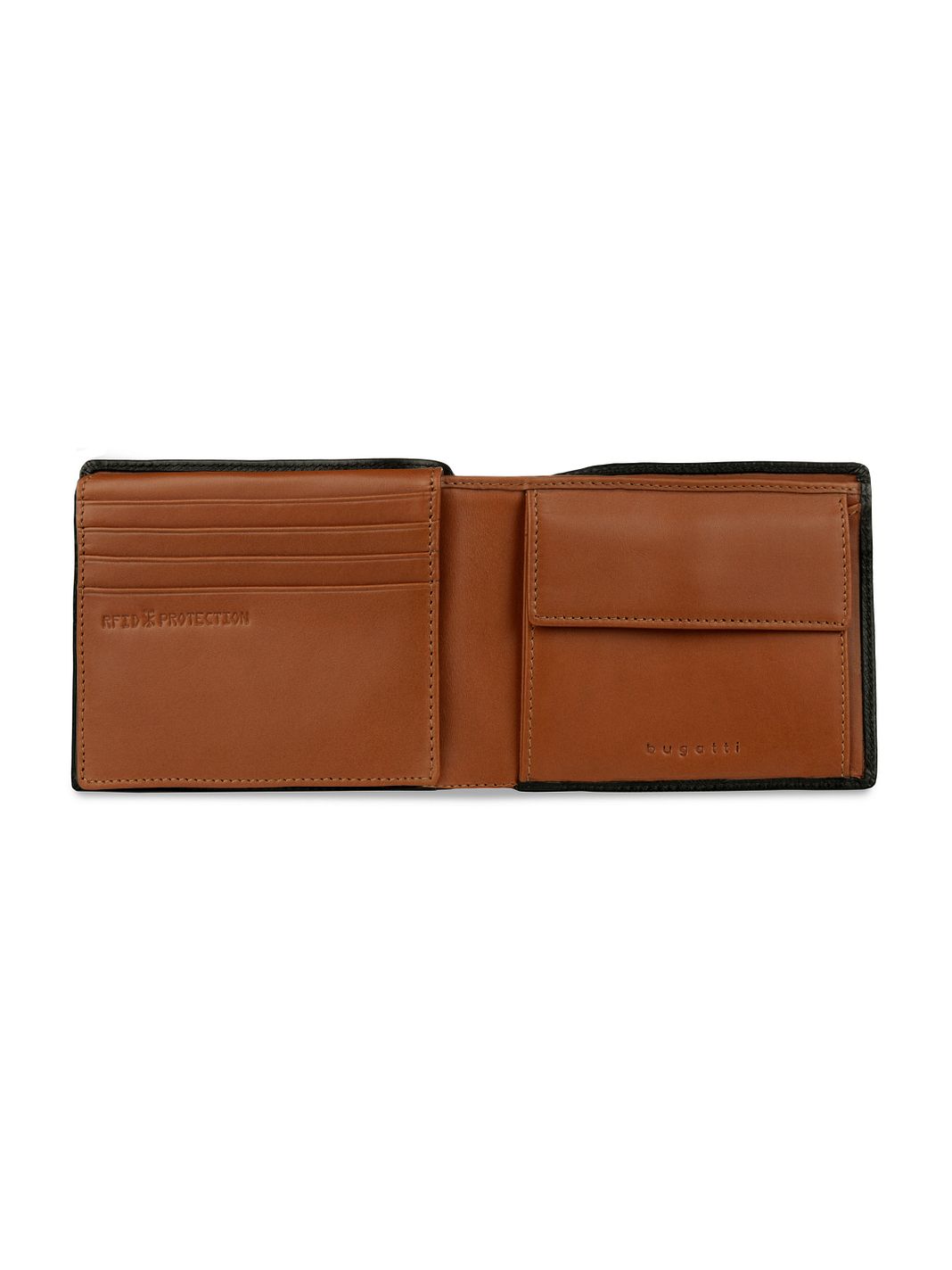 bugatti Roccia Portafoglio Protezione RFID Vera Pelle 11.5 cm bugatti Roccia Portafoglio Protezione RFID Vera Pelle 11.5 cm