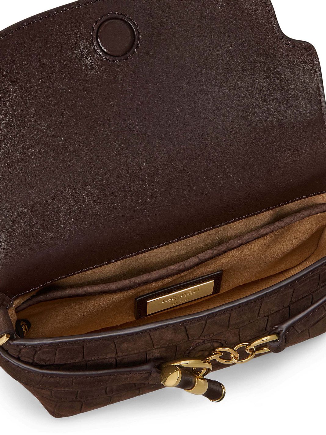 Lauren Ralph Lauren Blaike Mini Borsa Borsa a tracolla Vera Pelle 18 cm Lauren Ralph Lauren Blaike Mini Borsa Borsa a tracolla Vera Pelle 18 cm