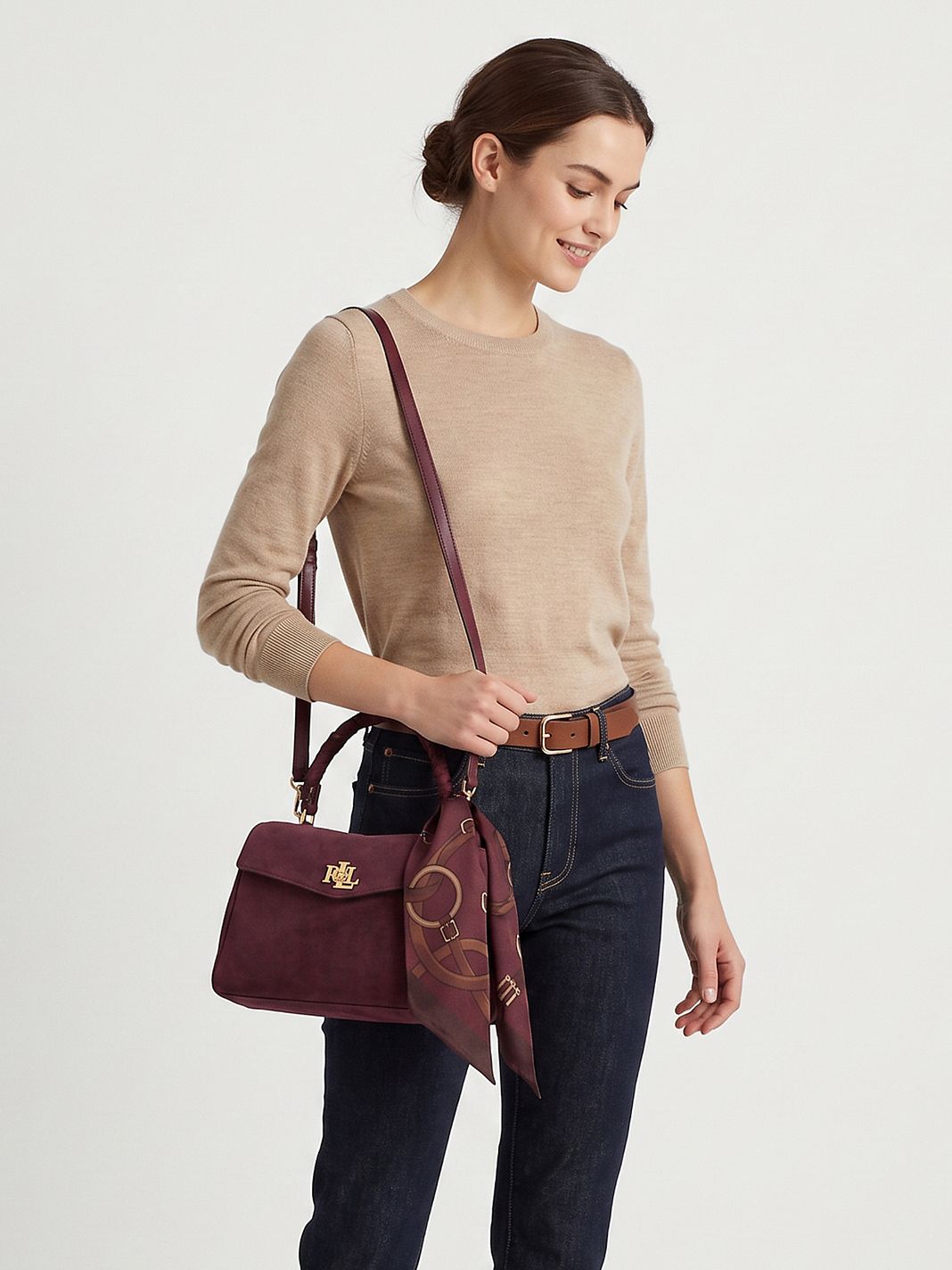 Lauren Ralph Lauren Farrah Håndtaske Læder 23.5 cm Lauren Ralph Lauren Farrah Håndtaske Læder 23.5 cm