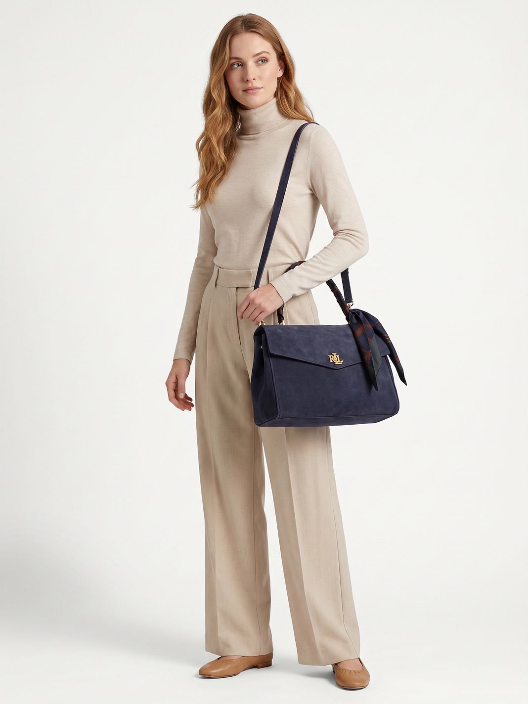 Lauren Ralph Lauren Farrah Borsetta Vera Pelle 33 cm Lauren Ralph Lauren Farrah Borsetta Vera Pelle 33 cm