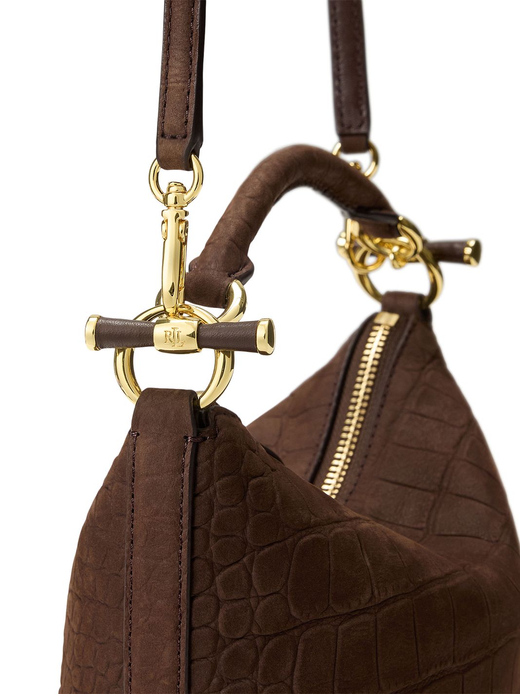 Lauren Ralph Lauren Blaike Mini borsa a mano Vera Pelle 17 cm