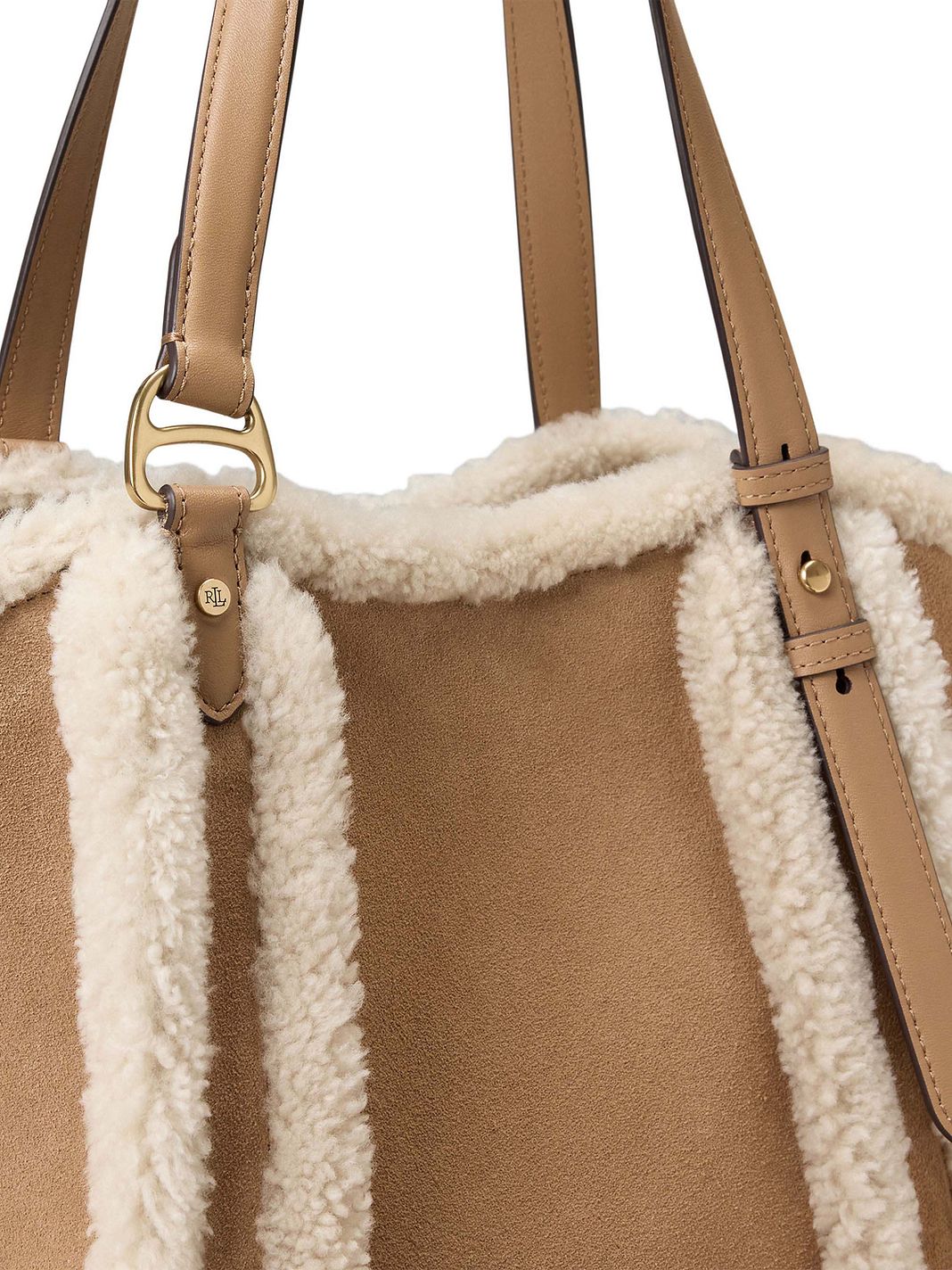 Lauren Ralph Lauren Tasha Borsa a spalla Vera Pelle 37 cm Lauren Ralph Lauren Tasha Borsa a spalla Vera Pelle 37 cm
