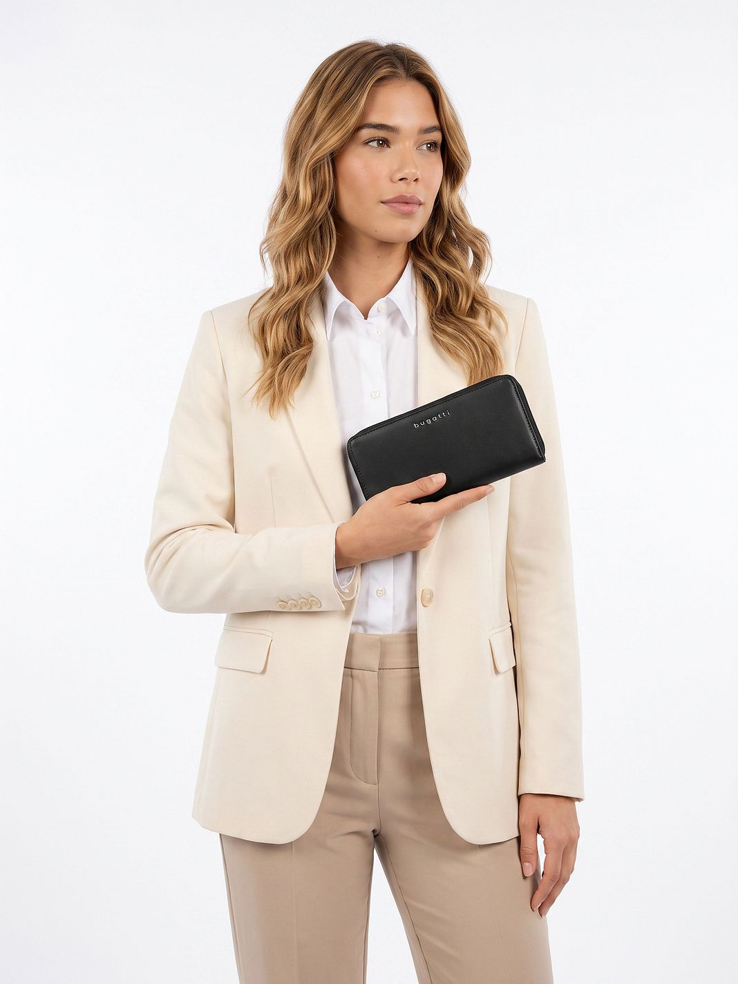 bugatti Valencia Cartera Bloqueo RFID Piel natural 20 cm