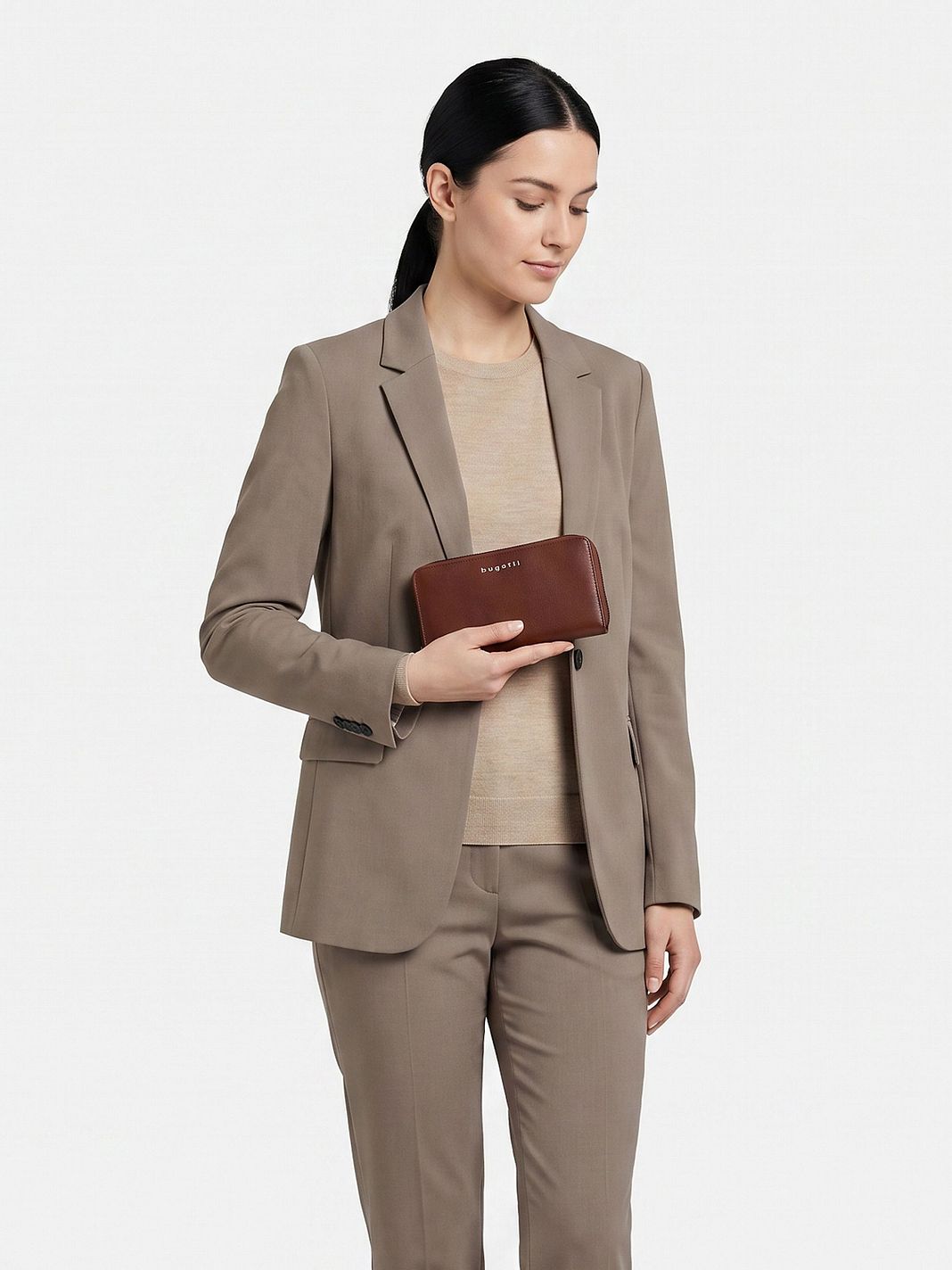 bugatti Valencia Cartera Bloqueo RFID Piel natural 20 cm