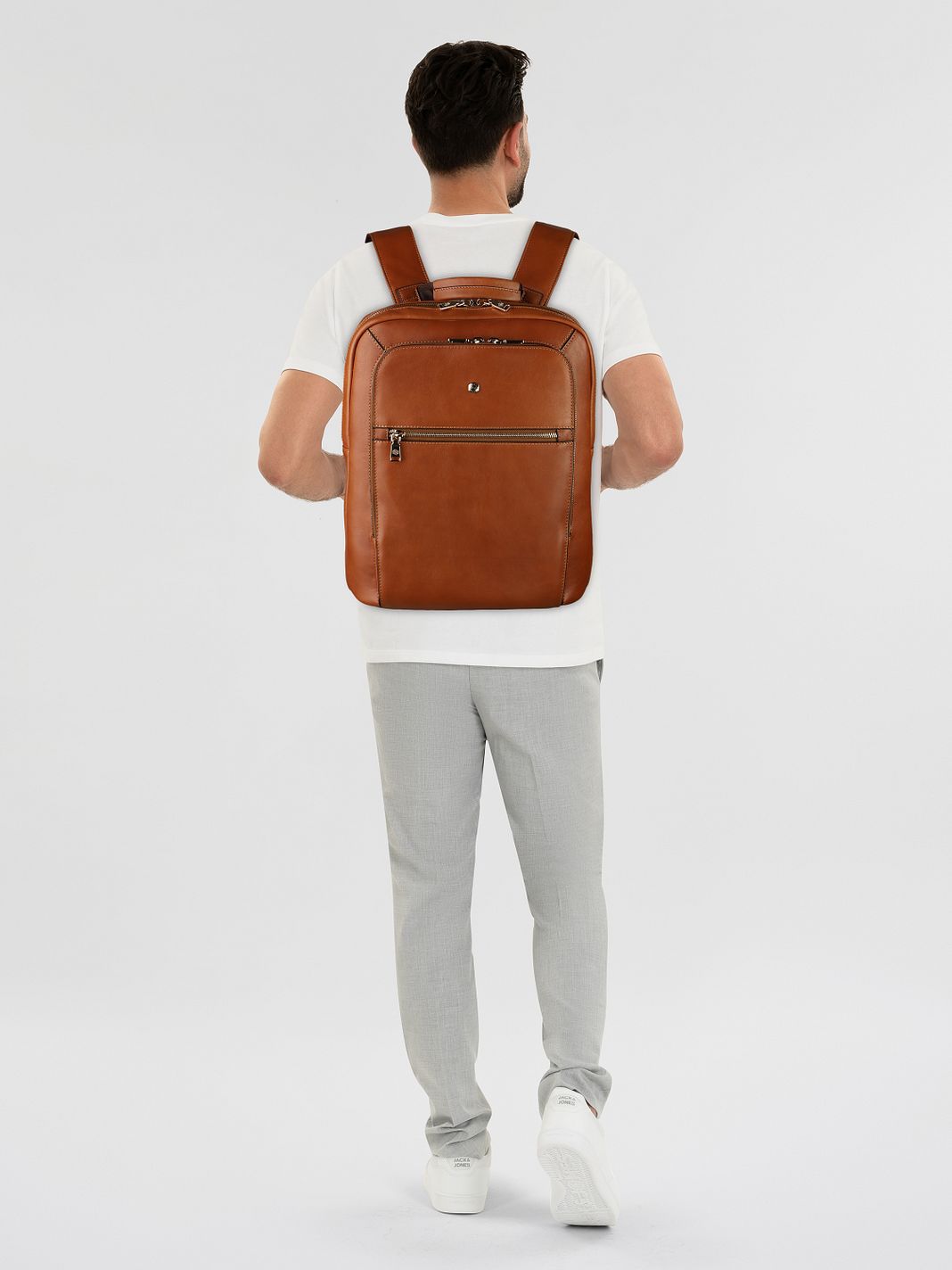 Jekyll & Hide Zaino da lavoro Protezione RFID Vera Pelle 36 cm Vano porta PC