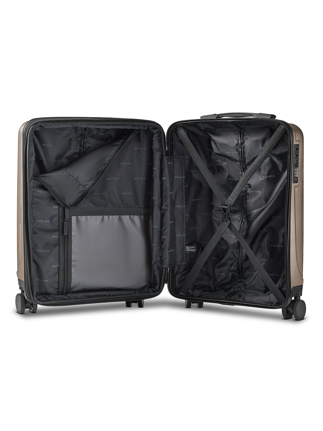 Police New York 4 ruote Trolley cabina S 54 cm espandibile Police New York 4 ruote Trolley cabina S 54 cm espandibile
