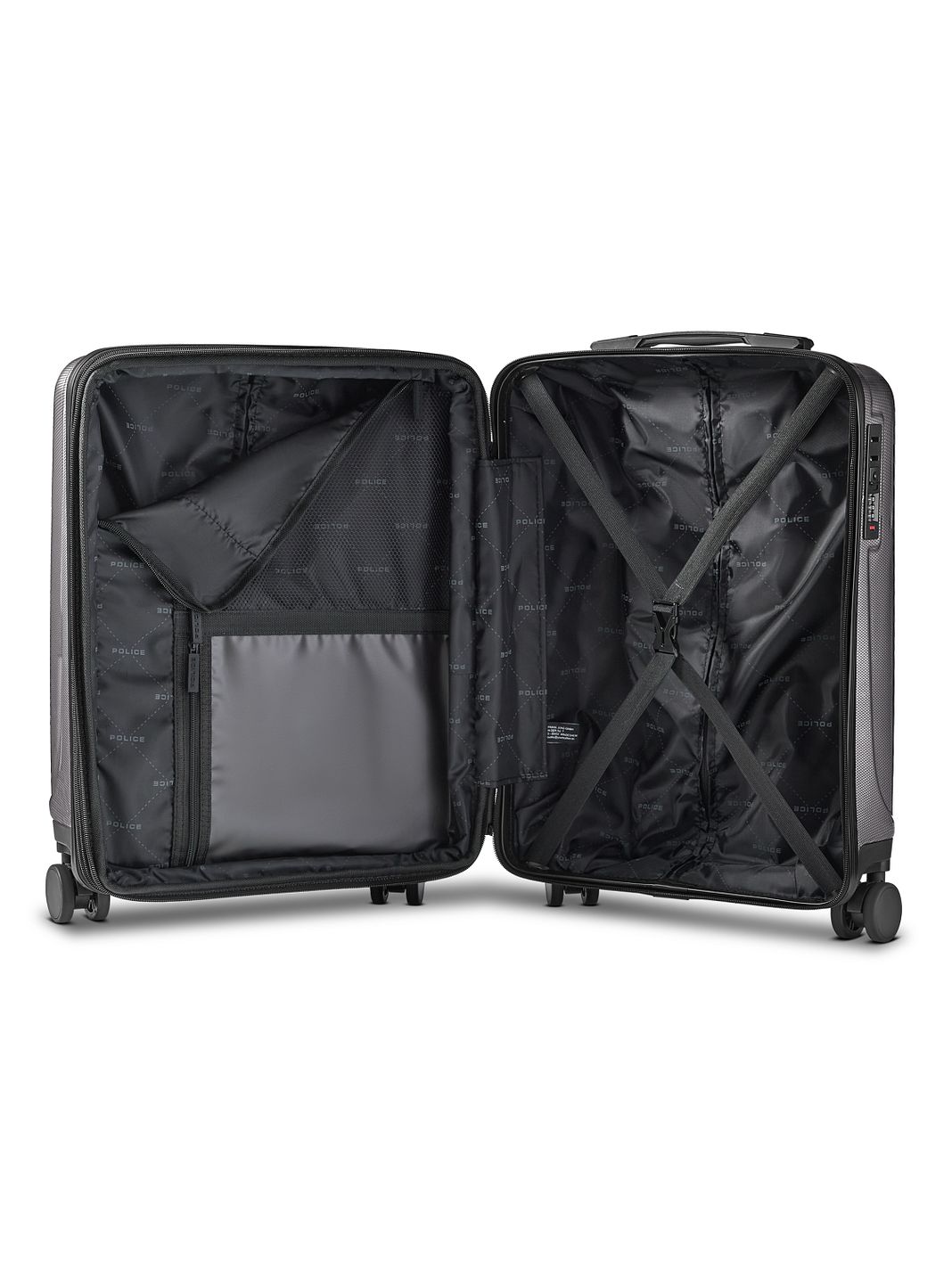 Police New York 4 ruote Trolley cabina S 54 cm espandibile Police New York 4 ruote Trolley cabina S 54 cm espandibile