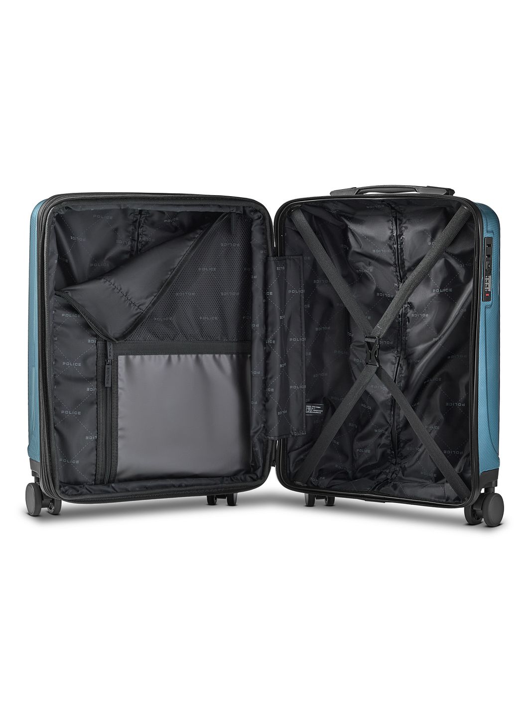 Police New York 4 ruote Trolley cabina S 54 cm espandibile Police New York 4 ruote Trolley cabina S 54 cm espandibile