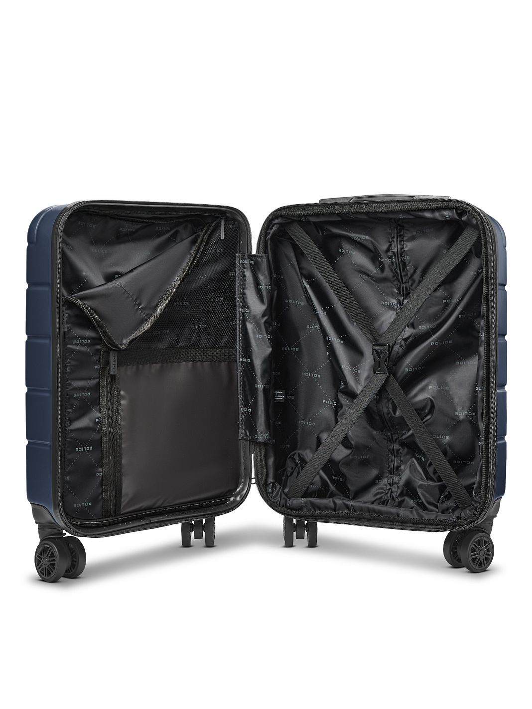 Police Dublin 4 ruote Trolley cabina S 54 cm Vano porta PC espandibile