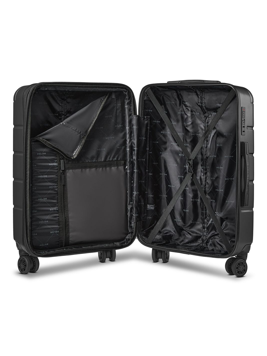 Police Dublin 4 ruote Carrello M 64 cm espandibile Police Dublin 4 ruote Carrello M 64 cm espandibile