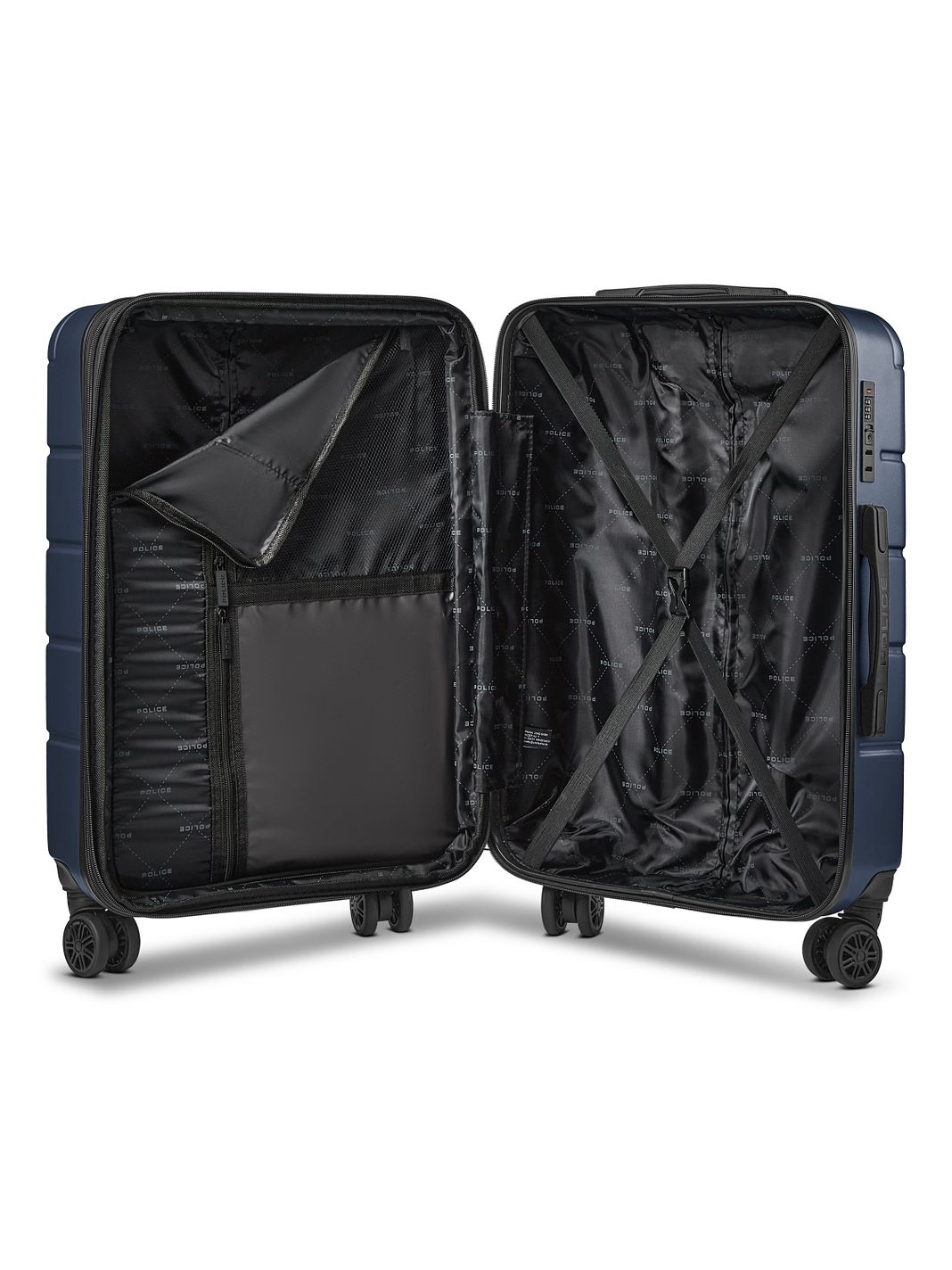 Police Dublin 4 ruote Carrello M 64 cm espandibile Police Dublin 4 ruote Carrello M 64 cm espandibile