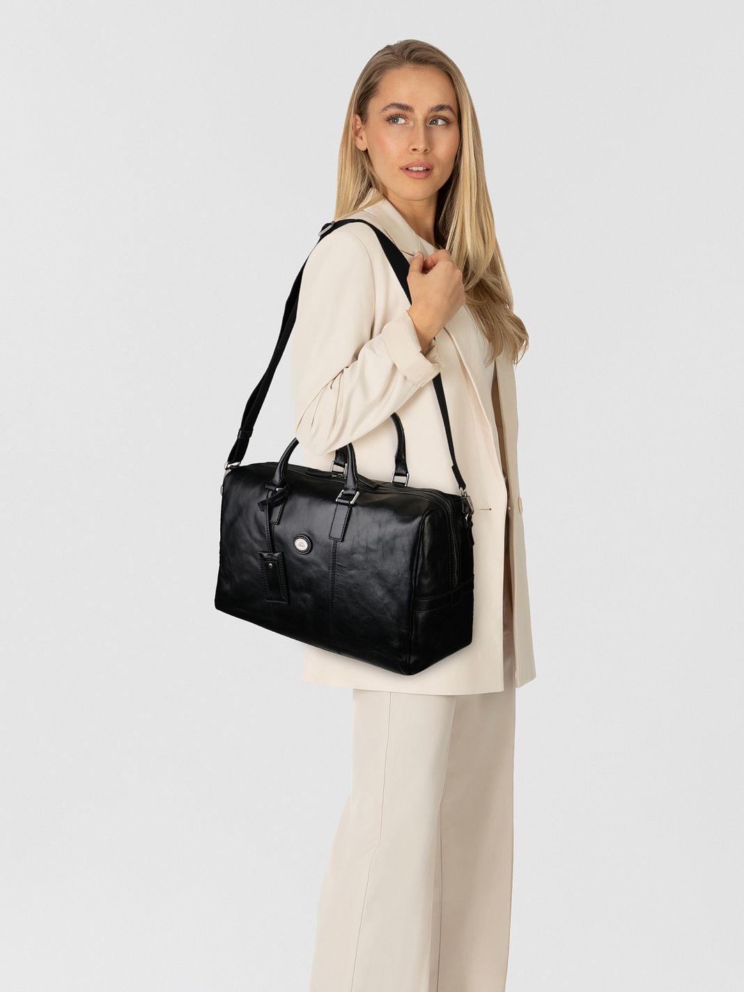The Bridge Stovia Borsa da viaggio Weekender Vera Pelle 45 cm The Bridge Stovia Borsa da viaggio Weekender Vera Pelle 45 cm