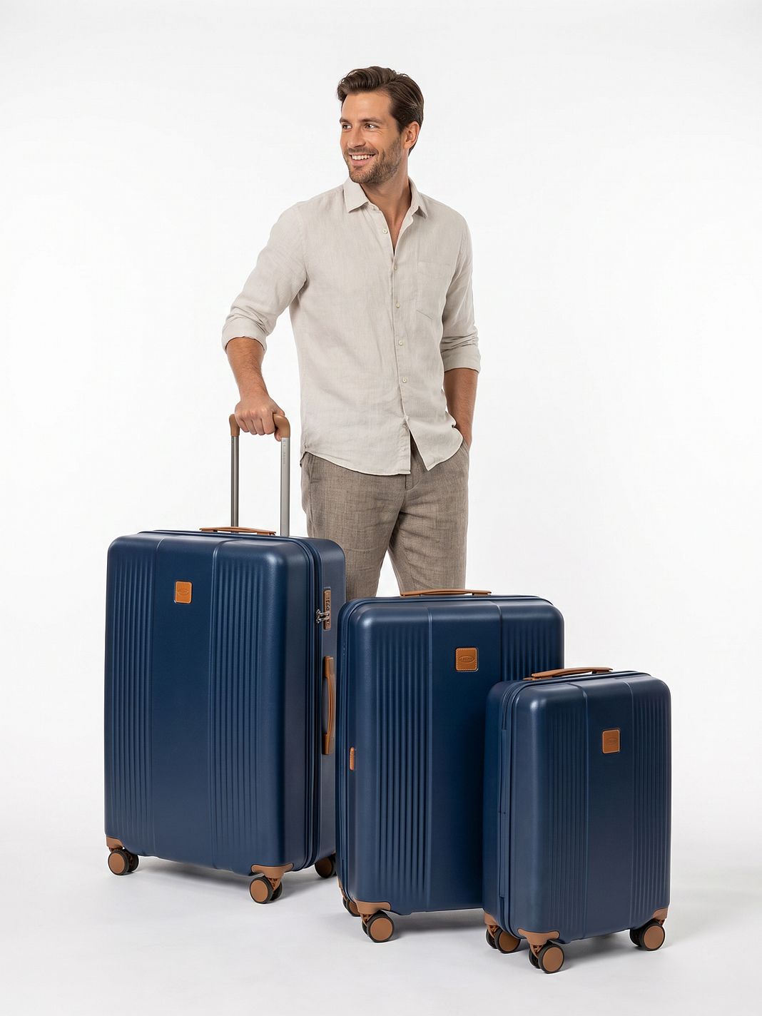 Bric's Ferrara 4 ruote Set di valigie 3 pezzi espandibile Bric's Ferrara 4 ruote Set di valigie 3 pezzi espandibile
