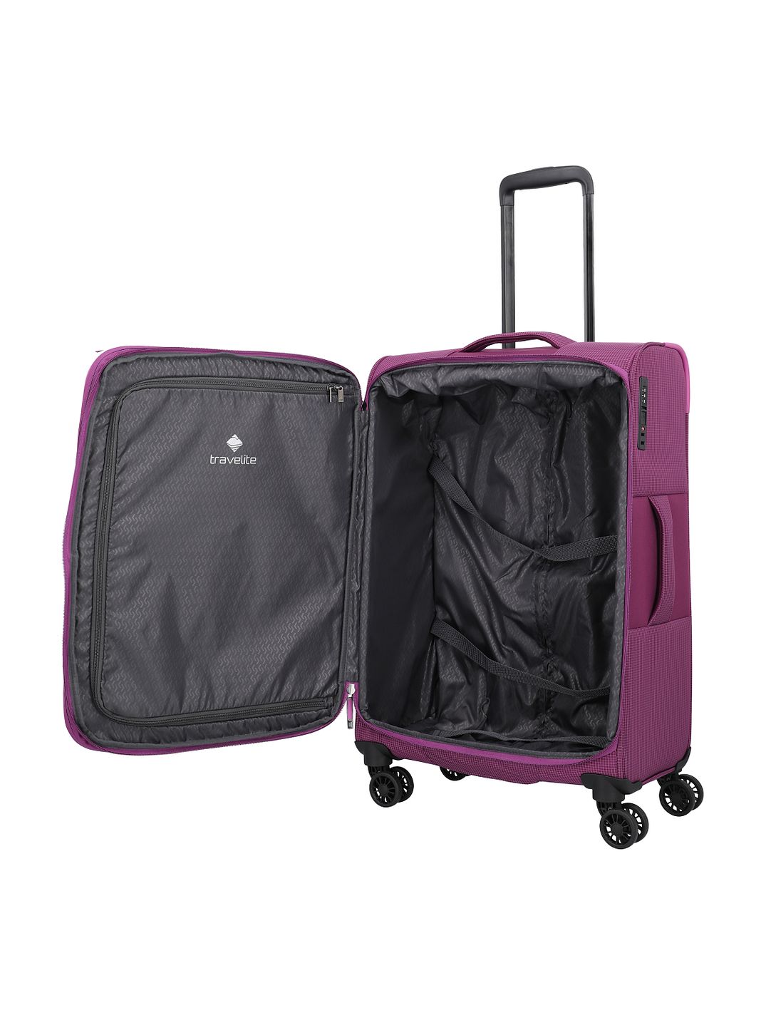 Travelite Corsiica 4-pyöräinen vetolaukku M 67 cm Laajennettava Travelite Corsiica 4-pyöräinen vetolaukku M 67 cm Laajennettava