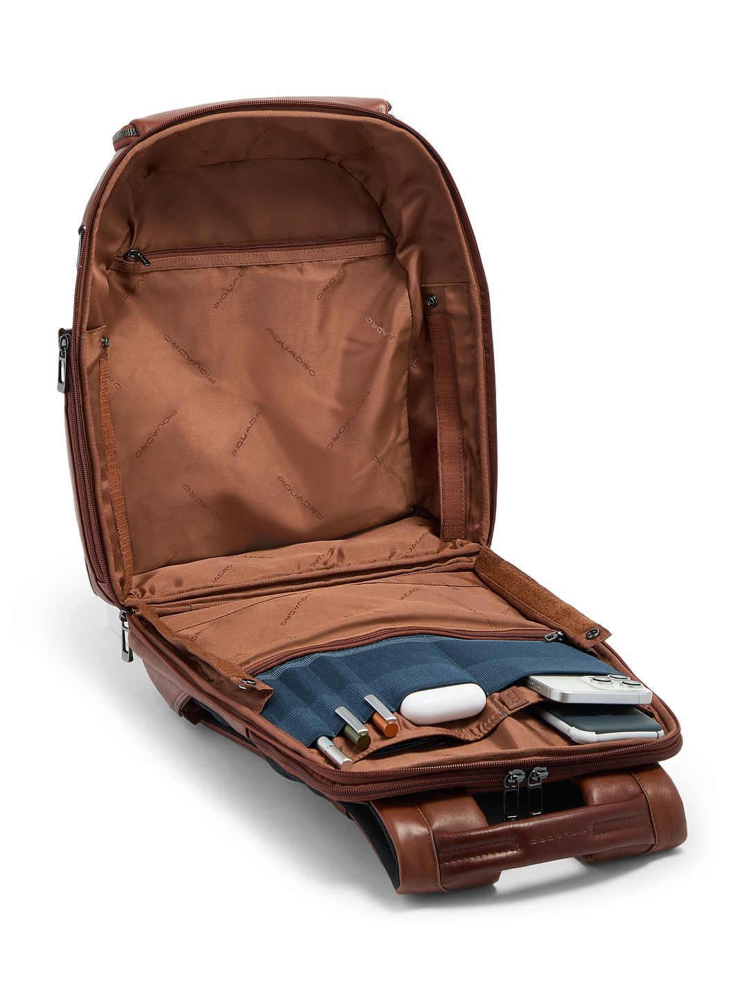 Piquadro Victor Zaino da giorno Protezione RFID Vera Pelle 43 cm Vano porta PC