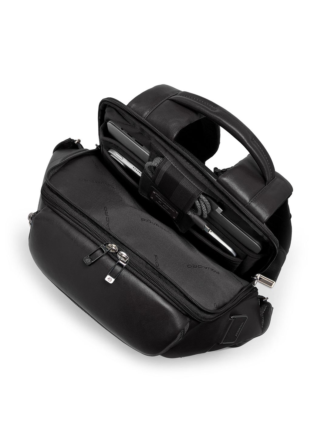 Piquadro Victor Mochila de día Bloqueo RFID Piel natural 46 cm Compartimento para laptop Piquadro Victor Mochila de día Bloqueo RFID Piel natural 46 cm Compartimento para laptop