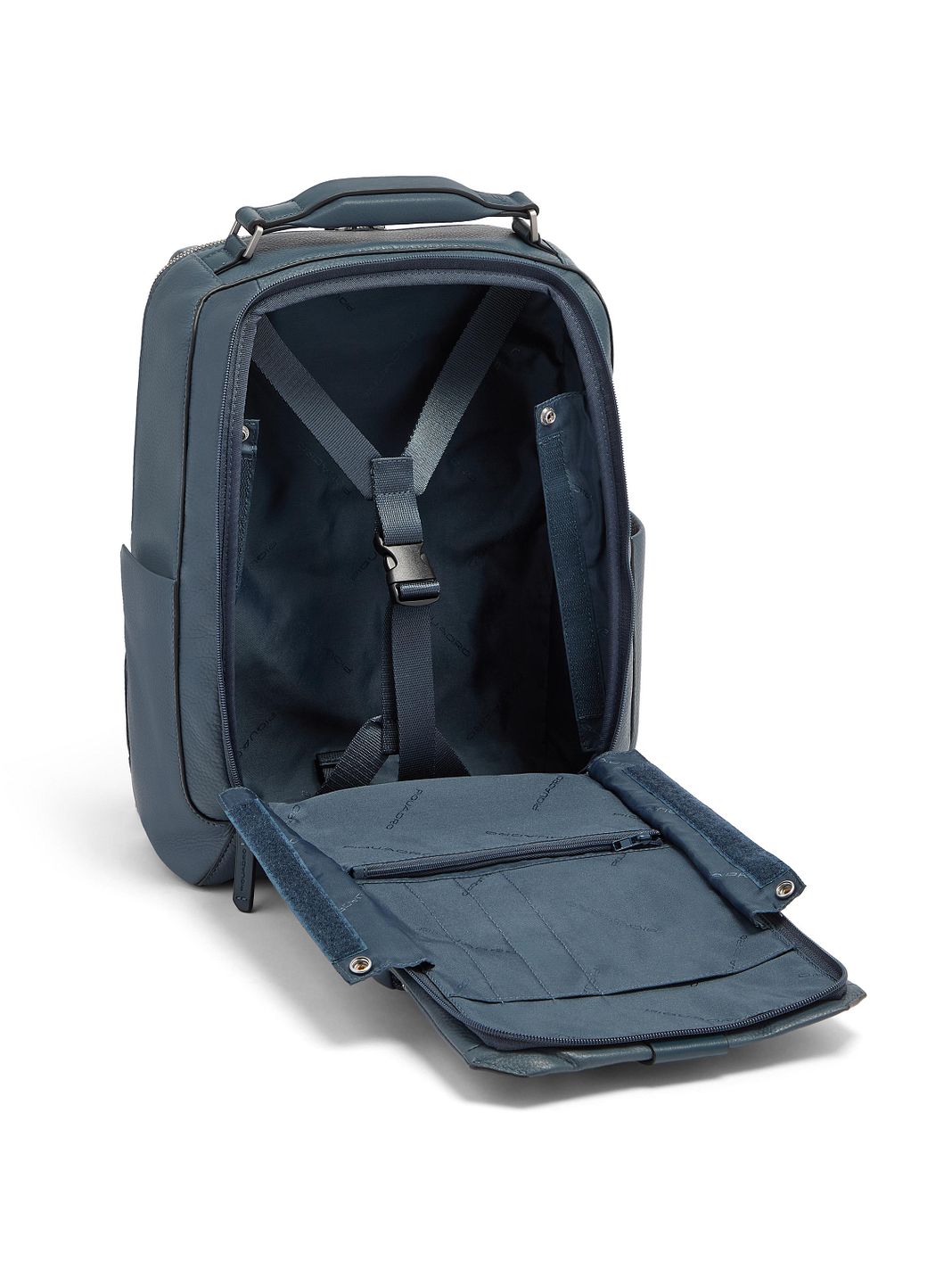 Piquadro Tebe Mochila de día Piel natural 46 cm Compartimento para laptop Piquadro Tebe Mochila de día Piel natural 46 cm Compartimento para laptop