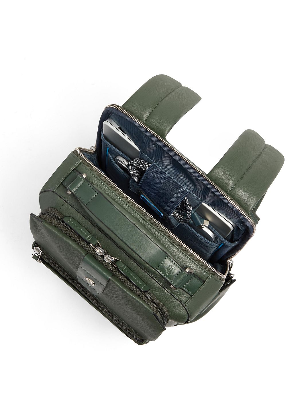 Piquadro Tebe Mochila de día Piel natural 46 cm Compartimento para laptop Piquadro Tebe Mochila de día Piel natural 46 cm Compartimento para laptop