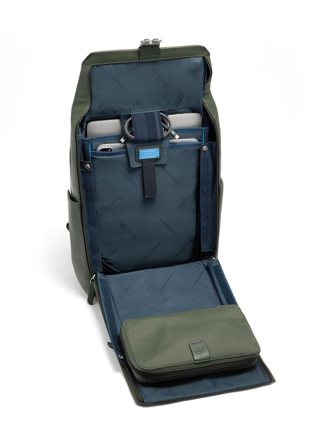 Piquadro Tebe Zaino da giorno Protezione RFID Vera Pelle 44 cm Vano porta PC Piquadro Tebe Zaino da giorno Protezione RFID Vera Pelle 44 cm Vano porta PC