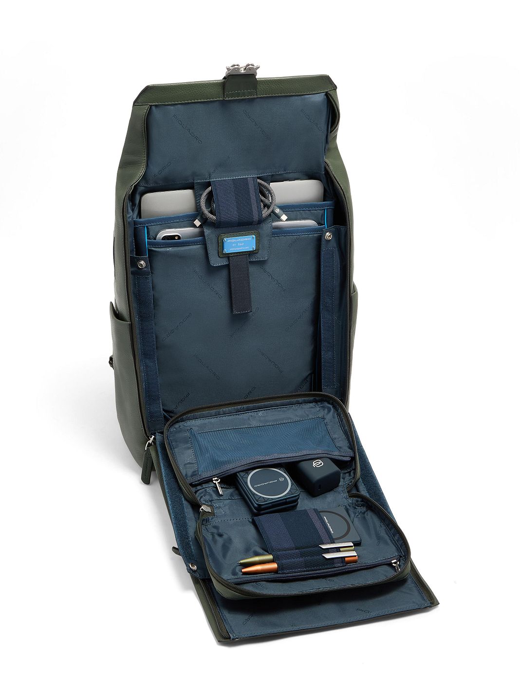 Piquadro Tebe Zaino da giorno Protezione RFID Vera Pelle 44 cm Vano porta PC Piquadro Tebe Zaino da giorno Protezione RFID Vera Pelle 44 cm Vano porta PC
