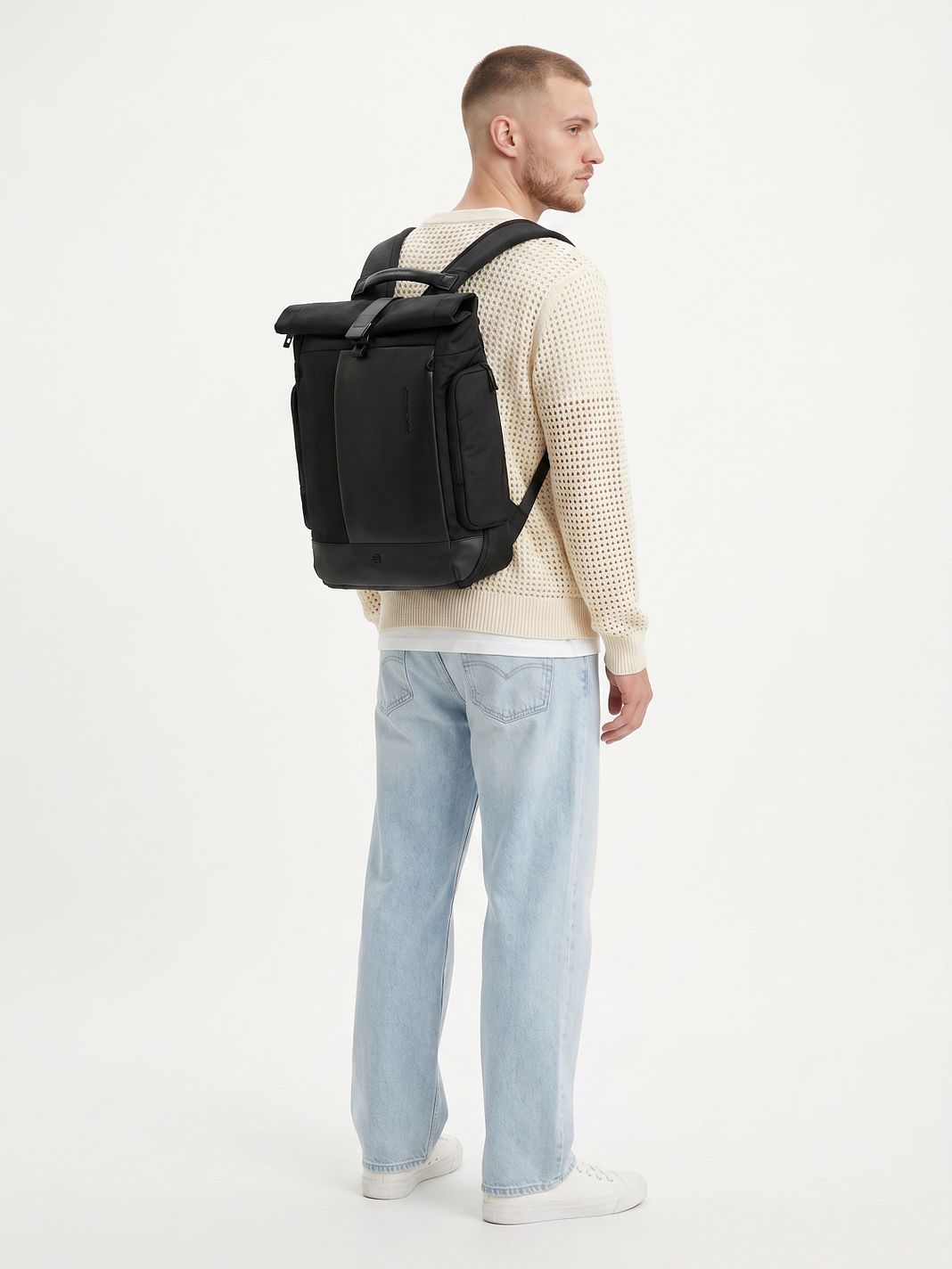 Piquadro Sync Arkireppu Nahka 47 cm Kannettavan tietokoneen lokero