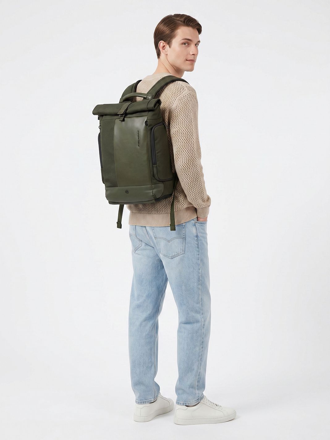 Piquadro Sync Arkireppu Nahka 47 cm Kannettavan tietokoneen lokero
