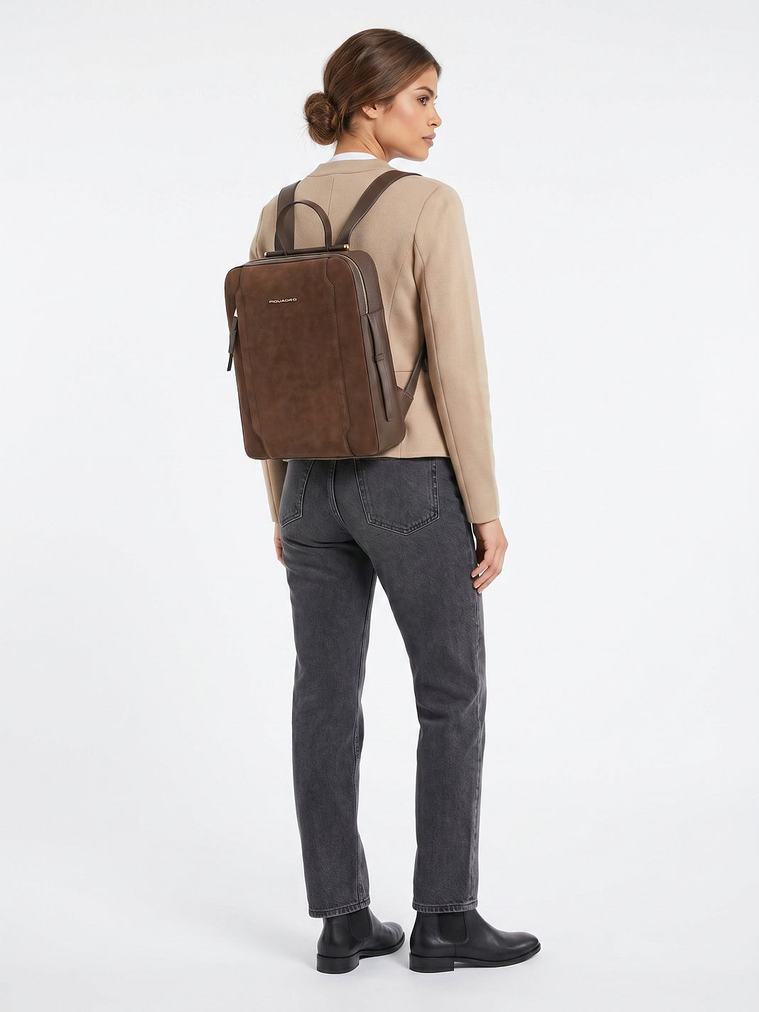 Piquadro Circle Daypack Läder 41 cm Laptopfack Piquadro Circle Daypack Läder 41 cm Laptopfack