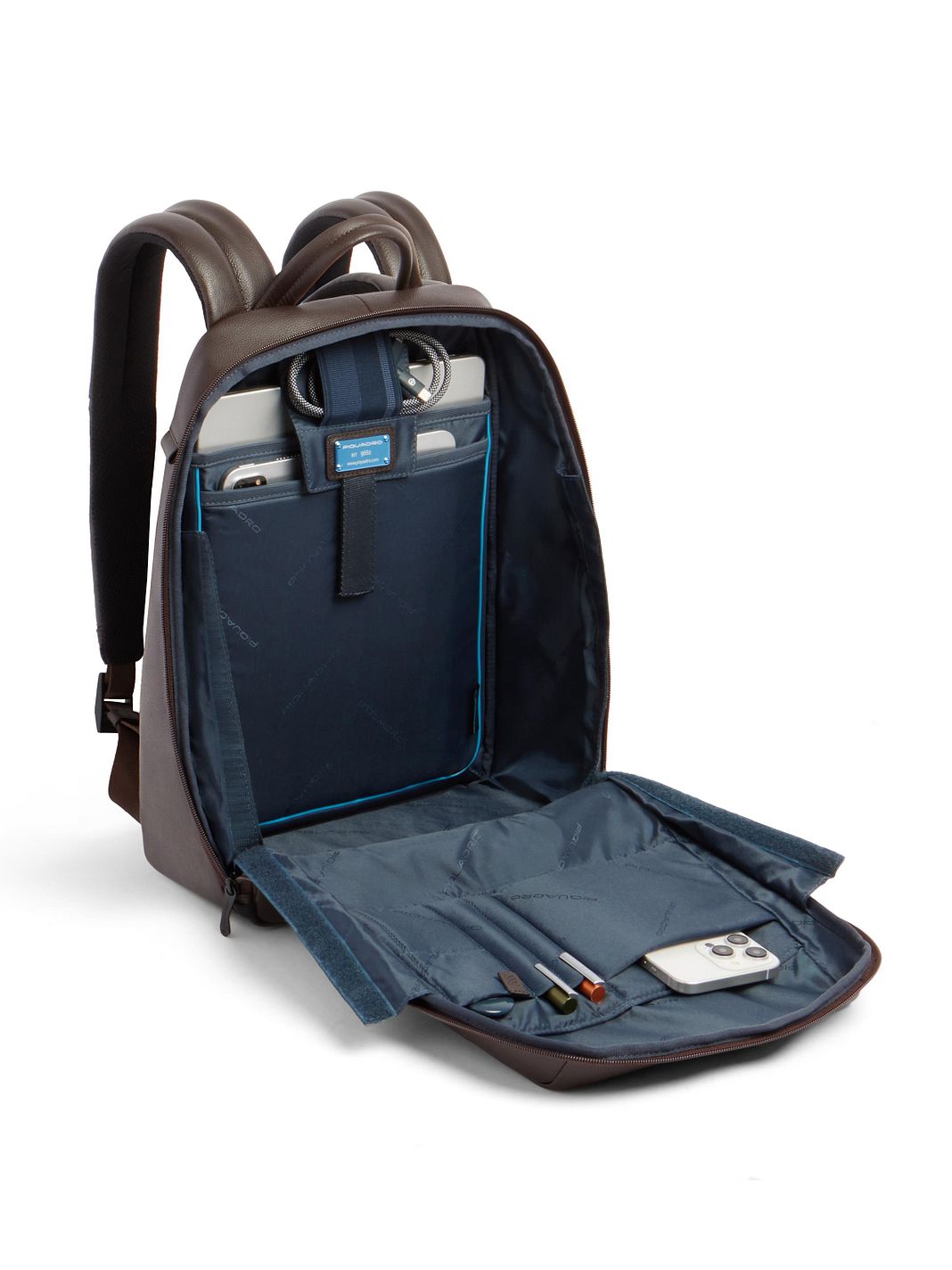 Piquadro Russel Zaino da giorno Vera Pelle 39 cm Vano porta PC