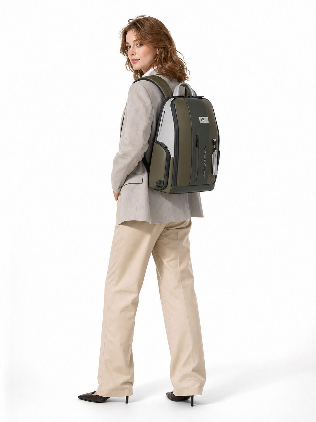 Piquadro Urban Zaino da giorno Protezione RFID Vera Pelle 46 cm Vano porta PC