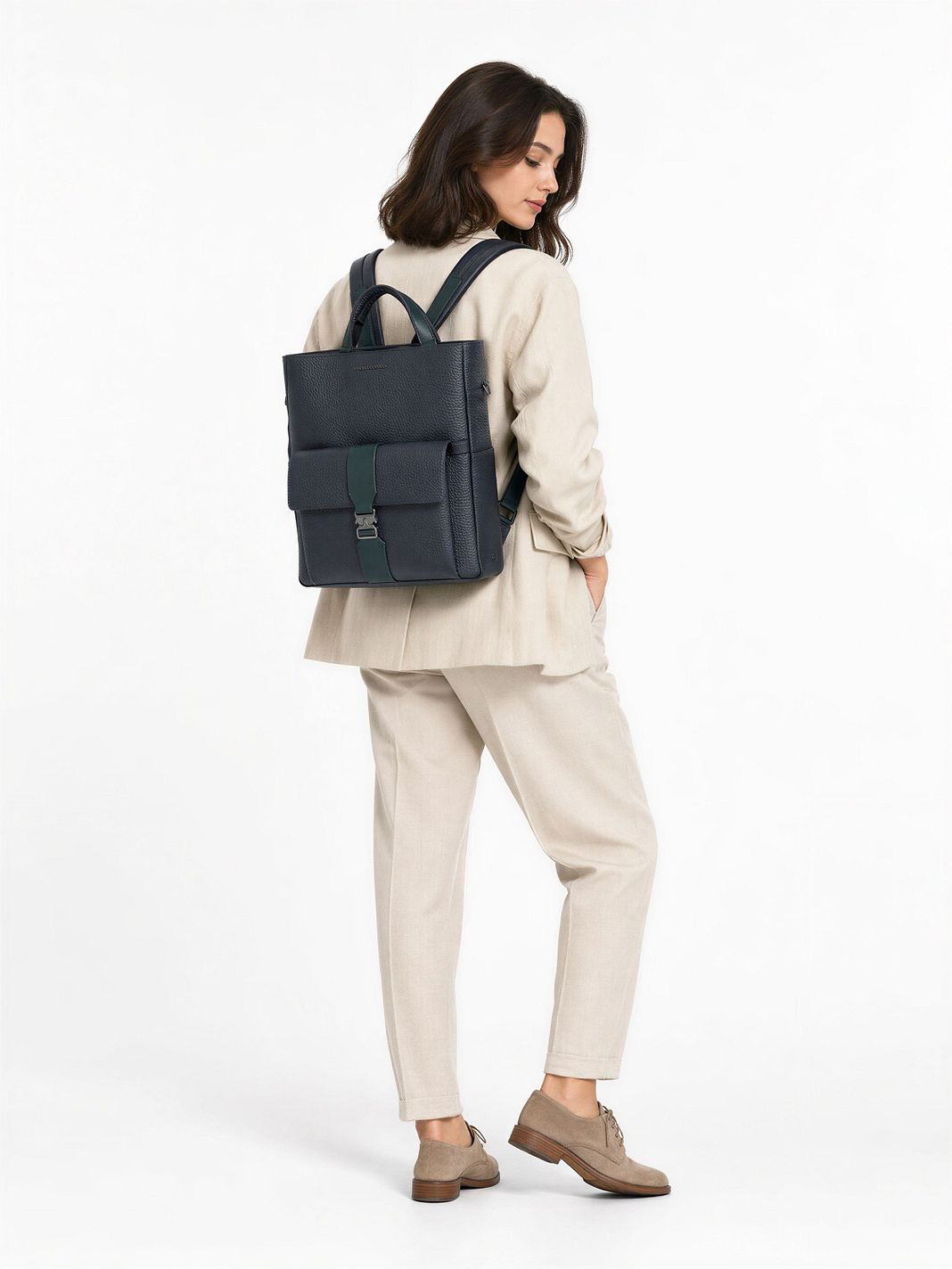Piquadro Materia Mochila urbana Piel natural 45 cm Compartimento para el portátil Piquadro Materia Mochila urbana Piel natural 45 cm Compartimento para el portátil