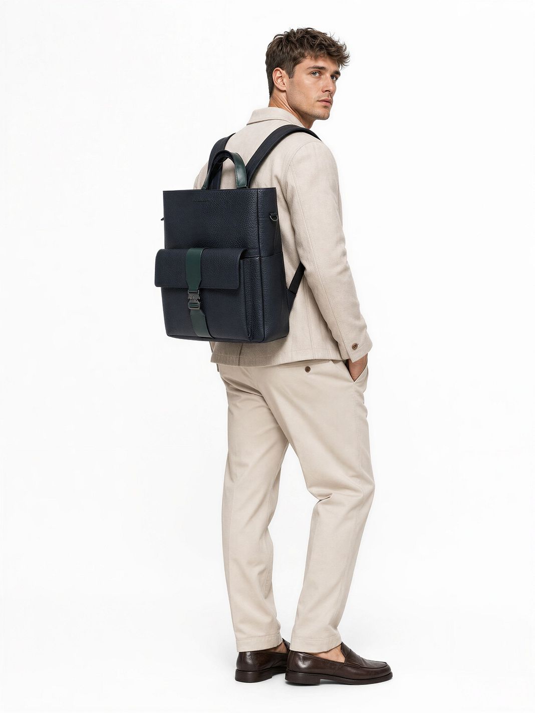 Piquadro Materia Mochila urbana Piel natural 45 cm Compartimento para el portátil Piquadro Materia Mochila urbana Piel natural 45 cm Compartimento para el portátil