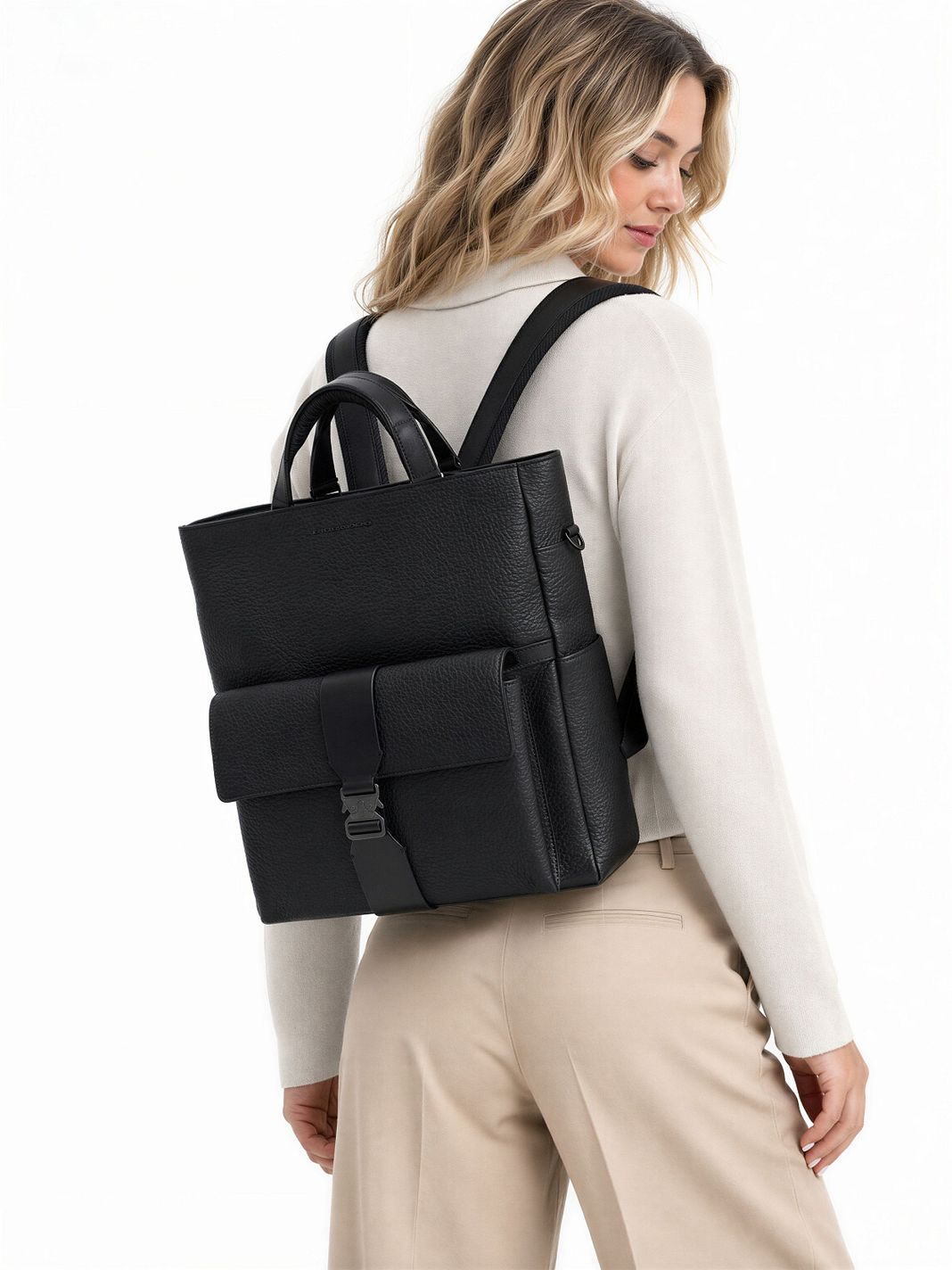 Piquadro Materia Denní batoh Kůže 45 cm Kapsa na notebook