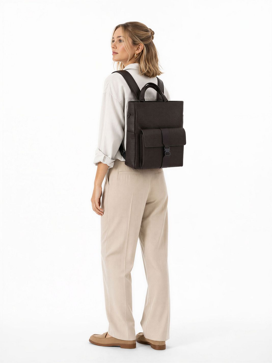 Piquadro Materia Denní batoh Kůže 45 cm Kapsa na notebook