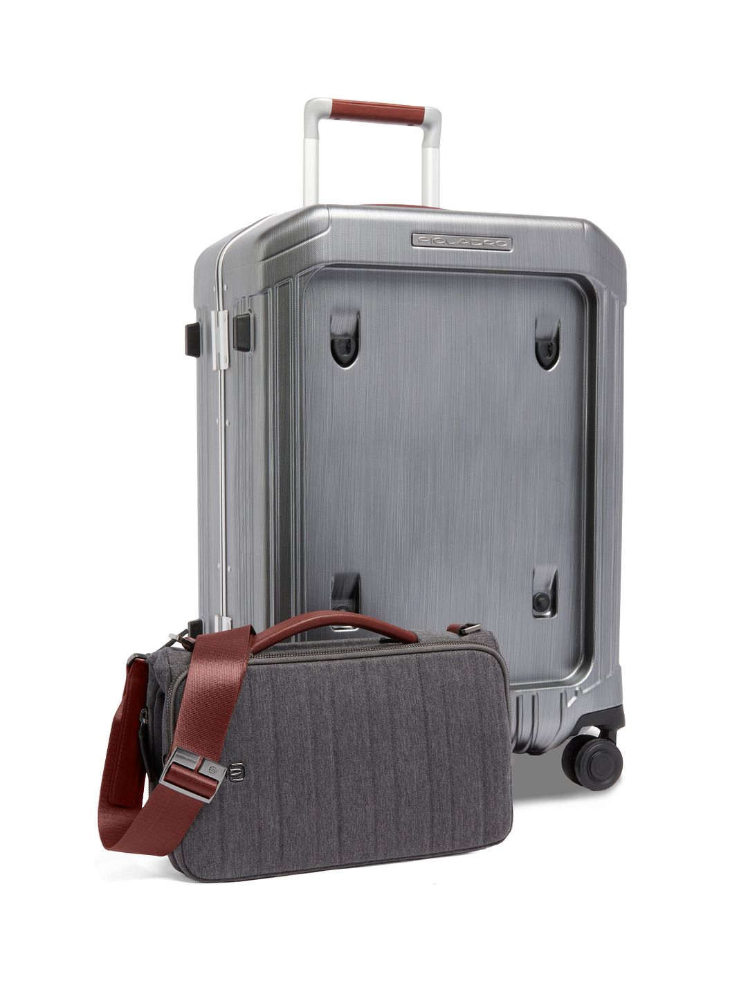 Piquadro Maleta de cabina PQLM con 4 ruedas, 55 cm, compartimento para portátil Piquadro Maleta de cabina PQLM con 4 ruedas, 55 cm, compartimento para portátil