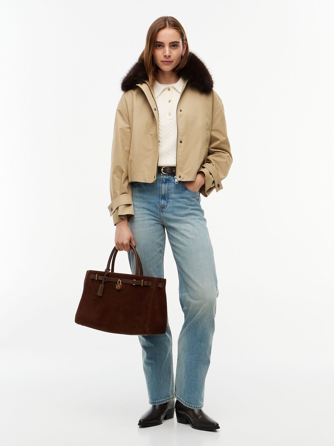 Tommy Hilfiger American Icon Borsetta Vera Pelle 39 cm