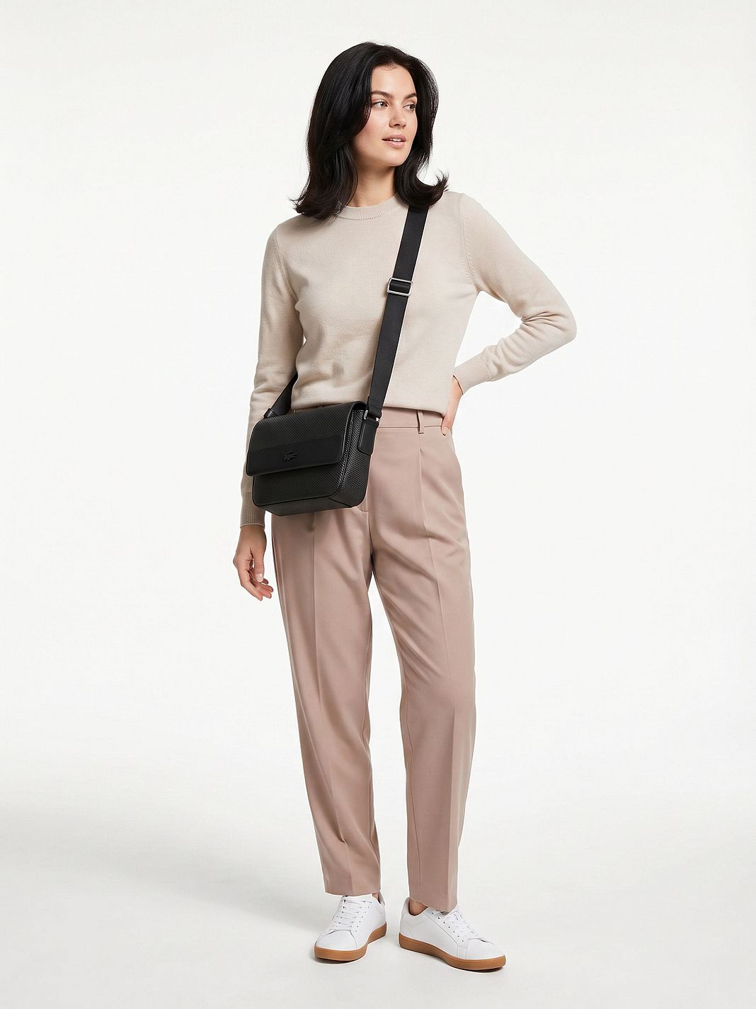 Lacoste Chantaco Crossbody-väska Läder 21 cm Lacoste Chantaco Crossbody-väska Läder 21 cm