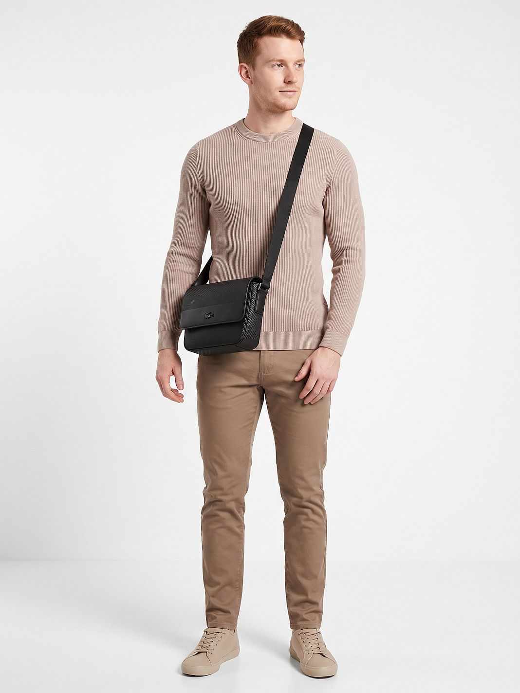Lacoste Chantaco Crossbody-väska Läder 21 cm Lacoste Chantaco Crossbody-väska Läder 21 cm
